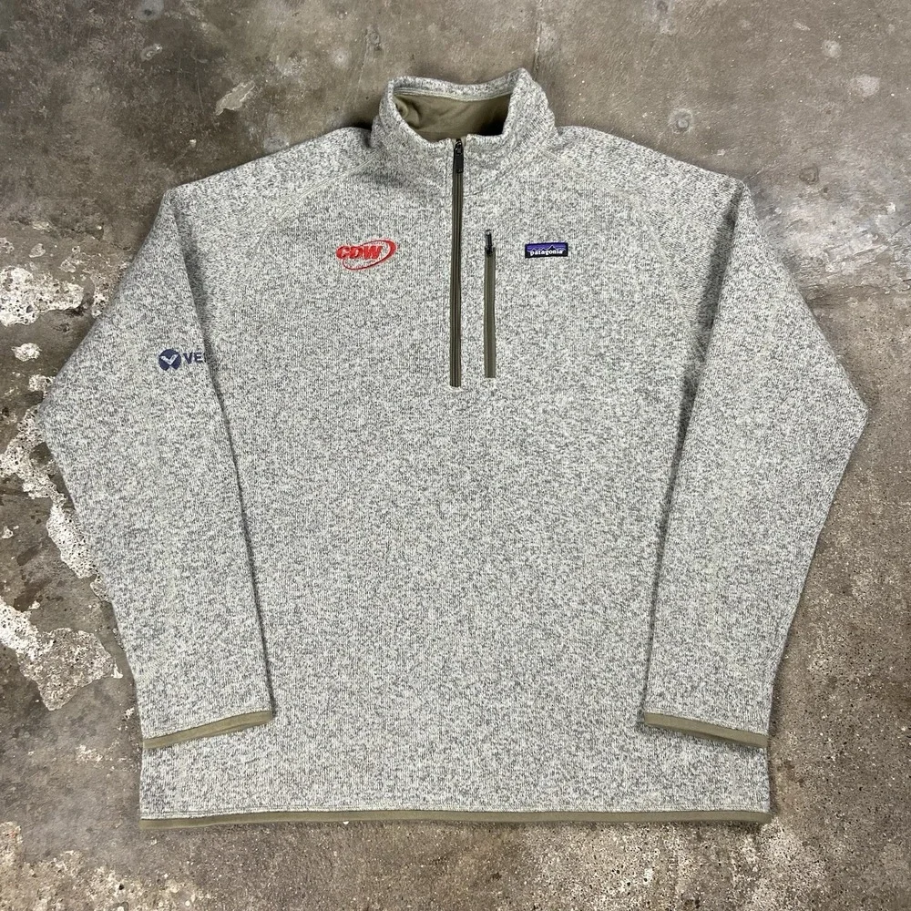 Patagonia 1/4 Zip Better Sweater Size XXL Gray Fleece Pullover Hiking 25522SP18